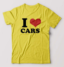 Load image into Gallery viewer, I LOVE CARS T-Shirt for Men-Yellow-Ektarfa.online
