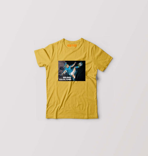 erling haaland T-Shirt for Boy/Girl-Golden Yellow-Ektarfa.online