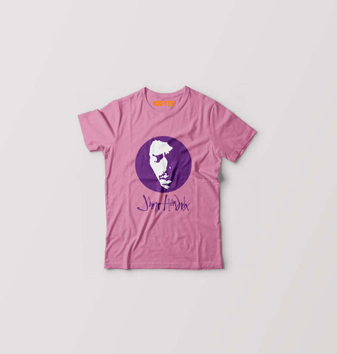 Jimi Hendrix Kids T-Shirt for Boy/Girl-Pink-Ektarfa.online