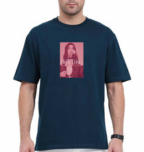 Load image into Gallery viewer, dua lipa Oversized T-Shirt for Men-Petrol Blue-Ektarfa.online
