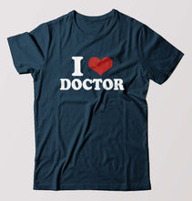 Load image into Gallery viewer, I LOVE DOCTOR T-Shirt for Men-Petrol Blue-Ektarfa.online

