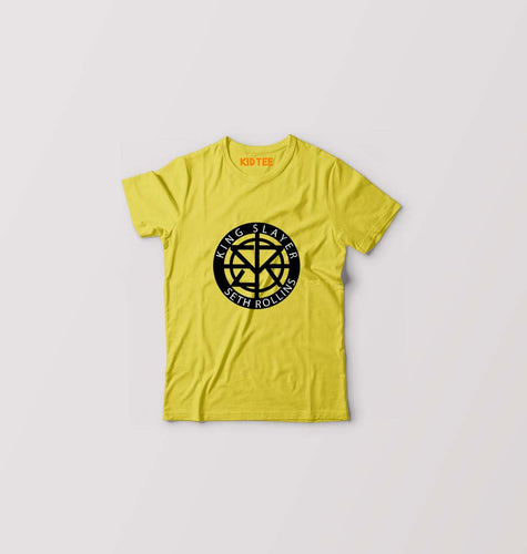Seth Rollins Kids T-Shirt for Boy/Girl-Yellow-Ektarfa.online