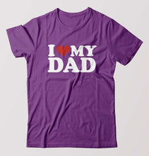 Load image into Gallery viewer, I LOVE MY DAD T-Shirt for Men-Purple-Ektarfa.online
