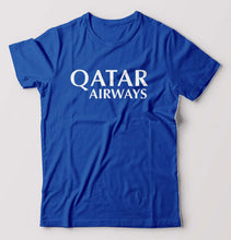 Load image into Gallery viewer, Qatar Airways T-Shirt for Men-Royal Blue-Ektarfa.online
