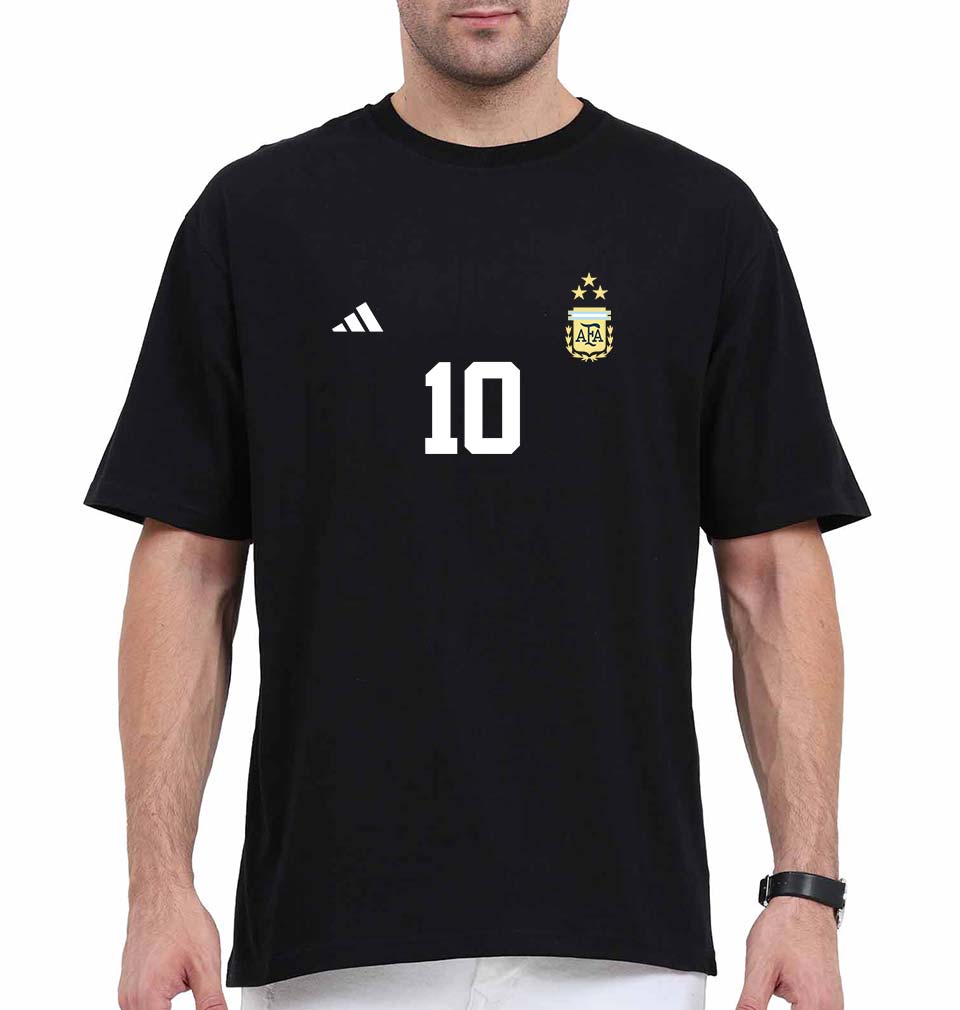 Argentina Fottball 10 Oversized T-Shirt for Men