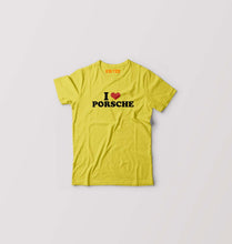 Load image into Gallery viewer, I LOVE PORSCHE T-Shirt for Boy/Girl-Yellow-Ektarfa.online
