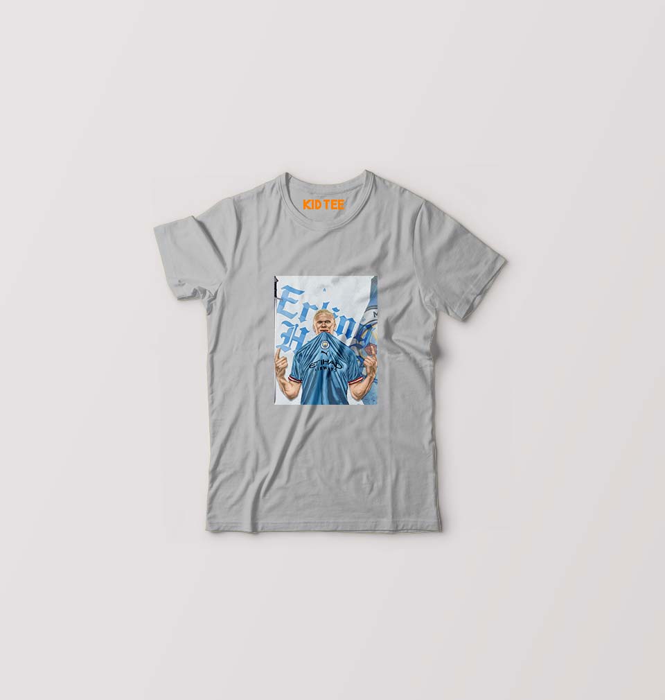 erling haaland T-Shirt for Boy/Girl-Grey-Ektarfa.online