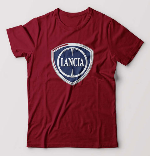 Lancia T-Shirt for Men-Maroon-Ektarfa.online