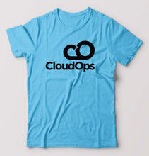 Load image into Gallery viewer, CloudOps T-Shirt for Men-Light Blue-Ektarfa.online
