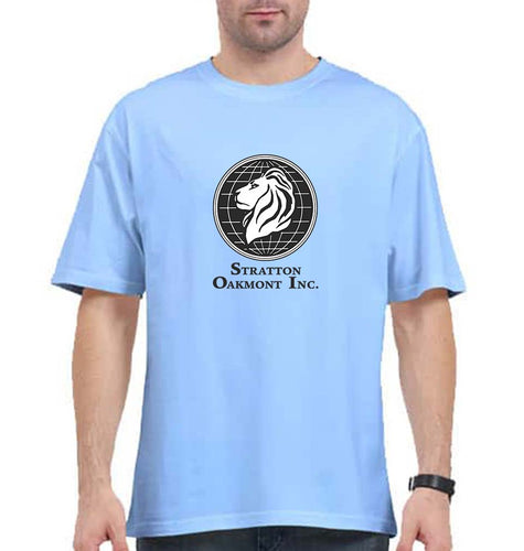 Stratton Oakmont Oversized T-Shirt for Men-Baby Blue-Ektarfa.online