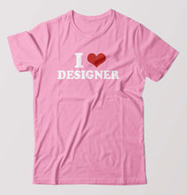 Load image into Gallery viewer, I LOVE DESIGNER T-Shirt for Men-Light Baby Pink-Ektarfa.online
