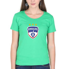 Load image into Gallery viewer, Bengaluru FC T-Shirt for Women-flag green-Ektarfa.online
