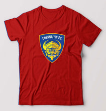 Load image into Gallery viewer, chennaiyin FC T-Shirt for Men-Red-Ektarfa.online
