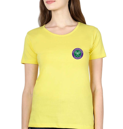 wimbledon T-Shirt for Women-Yellow-Ektarfa.online
