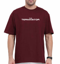 Load image into Gallery viewer, terminator Oversized T-Shirt for Men-Maroon-Ektarfa.online
