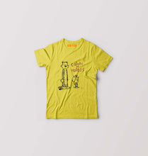 Load image into Gallery viewer, calvin hobbes Kids T-Shirt for Boy/Girl-Yellow-Ektarfa.online
