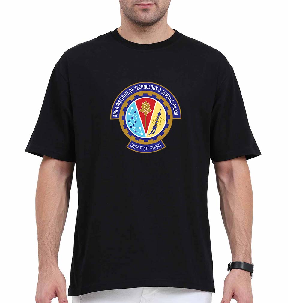 bits pilani Oversized T-Shirt for Men-Black-Ektarfa.online