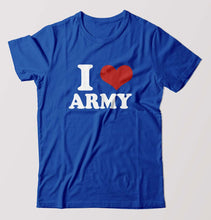 Load image into Gallery viewer, I Love Army T-Shirt for Men-Royal Blue-Ektarfa.online
