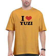 Load image into Gallery viewer, I LOVE YUZI Oversized T-Shirt for Men
