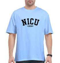 Load image into Gallery viewer, NICU crew Oversized T-Shirt for Men-Baby Blue-Ektarfa.online
