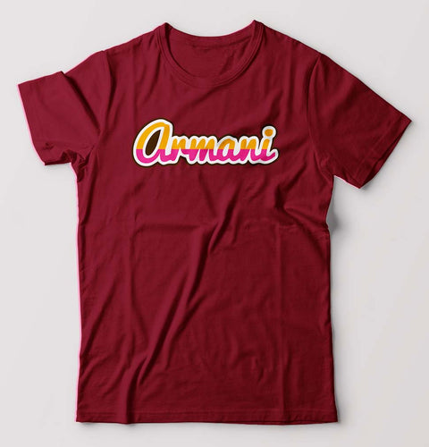 Armani T-Shirt for Men-Maroon-Ektarfa.online