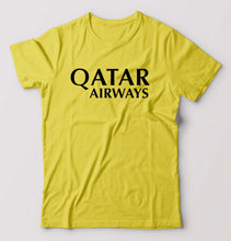 Load image into Gallery viewer, Qatar Airways T-Shirt for Men-Yellow-Ektarfa.online
