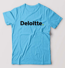 Load image into Gallery viewer, Deloitte T-Shirt for Men-Light Blue-Ektarfa.online
