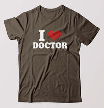 Load image into Gallery viewer, I LOVE DOCTOR T-Shirt for Men-Olive Green-Ektarfa.online
