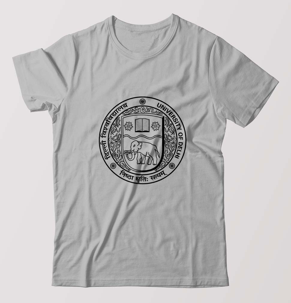 delhi university (DU) T-Shirt for Men-Grey Melange-Ektarfa.online