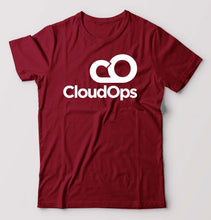 Load image into Gallery viewer, CloudOps T-Shirt for Men-Maroon-Ektarfa.online
