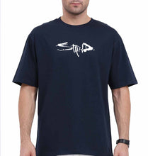 Load image into Gallery viewer, Staind Oversized T-Shirt for Men-Navy Blue-Ektarfa.online
