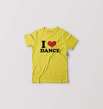 Load image into Gallery viewer, I LOVE DANCE T-Shirt for Boy/Girl-Yellow-Ektarfa.online
