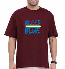 Load image into Gallery viewer, bleed blue Oversized T-Shirt for Men-Maroon-Ektarfa.online
