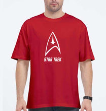 Load image into Gallery viewer, star trek Oversized T-Shirt for Men-Red-Ektarfa.online
