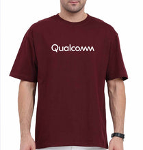 Load image into Gallery viewer, qualcomm Oversized T-Shirt for Men-Maroon-Ektarfa.online
