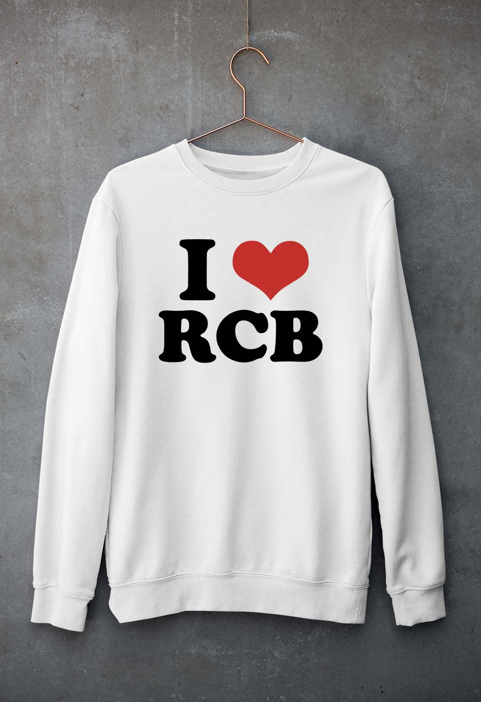 I LOVE RCB Sweatshirt for Men/Women