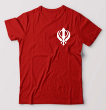 Load image into Gallery viewer, sikh T-Shirt for Men-Red-Ektarfa.online
