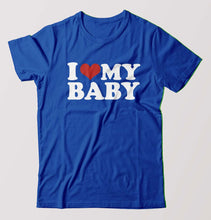 Load image into Gallery viewer, I LOVE MY BABY T-Shirt for Men-Royal Blue-Ektarfa.online

