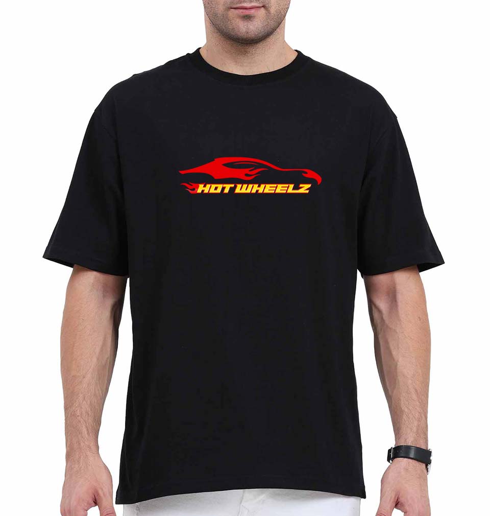 hotwheelz Oversized T-Shirt for Men-Black-Ektarfa.online