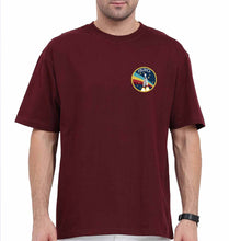 Load image into Gallery viewer, Isro Oversized T-Shirt for Men-Maroon-Ektarfa.online
