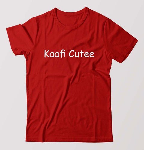 Kaafi Cutee T-Shirt for Men-Red-Ektarfa.online