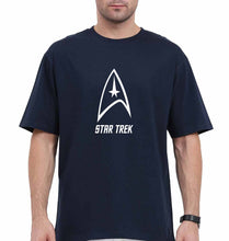 Load image into Gallery viewer, star trek Oversized T-Shirt for Men-Navy Blue-Ektarfa.online
