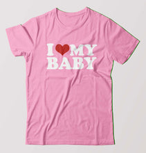 Load image into Gallery viewer, I LOVE MY BABY T-Shirt for Men-Light Baby Pink-Ektarfa.online

