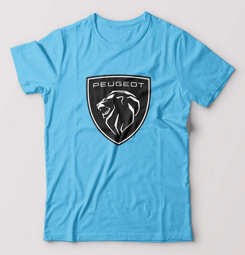 Peugeot T-Shirt for Men-Light Blue-Ektarfa.online