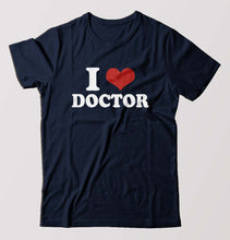 Load image into Gallery viewer, I LOVE DOCTOR T-Shirt for Men-Navy Blue-Ektarfa.online
