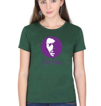 Load image into Gallery viewer, Jimi Hendrix T-Shirt for Women-Dark Green-Ektarfa.online
