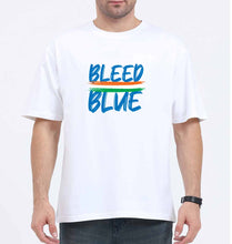 Load image into Gallery viewer, bleed blue Oversized T-Shirt for Men-White-Ektarfa.online
