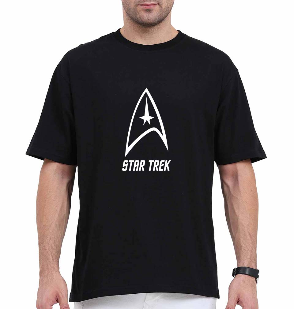 star trek Oversized T-Shirt for Men-Black-Ektarfa.online