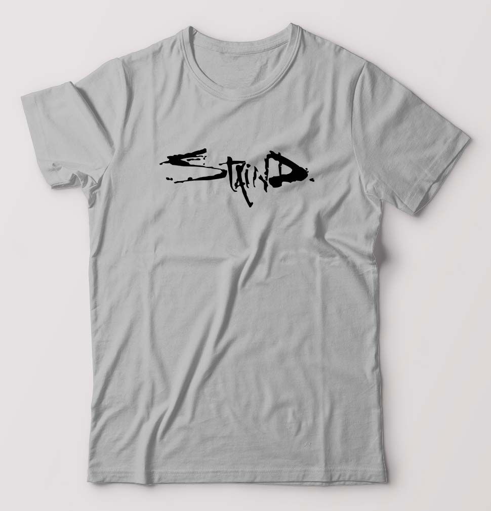 Staind T-Shirt for Men-Grey Melange-Ektarfa.online