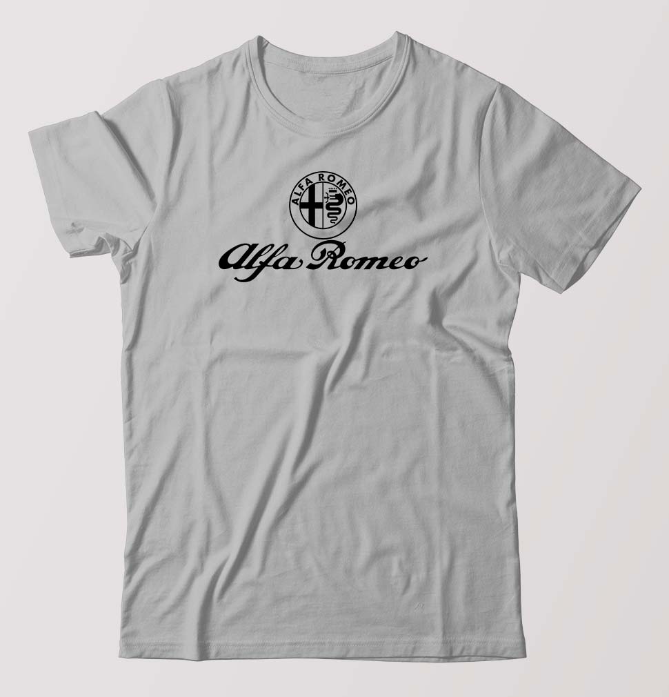 Alfa Romeo T-Shirt for Men-Grey Melange-Ektarfa.online